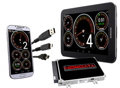 SDash connected to Hondata&reg; S300